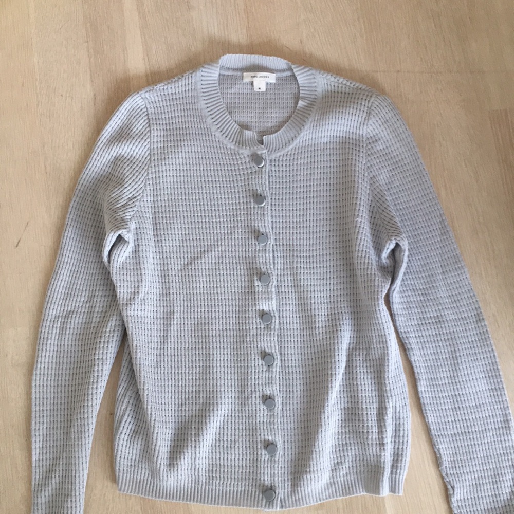 Marc Jacobs chic blue cardigan